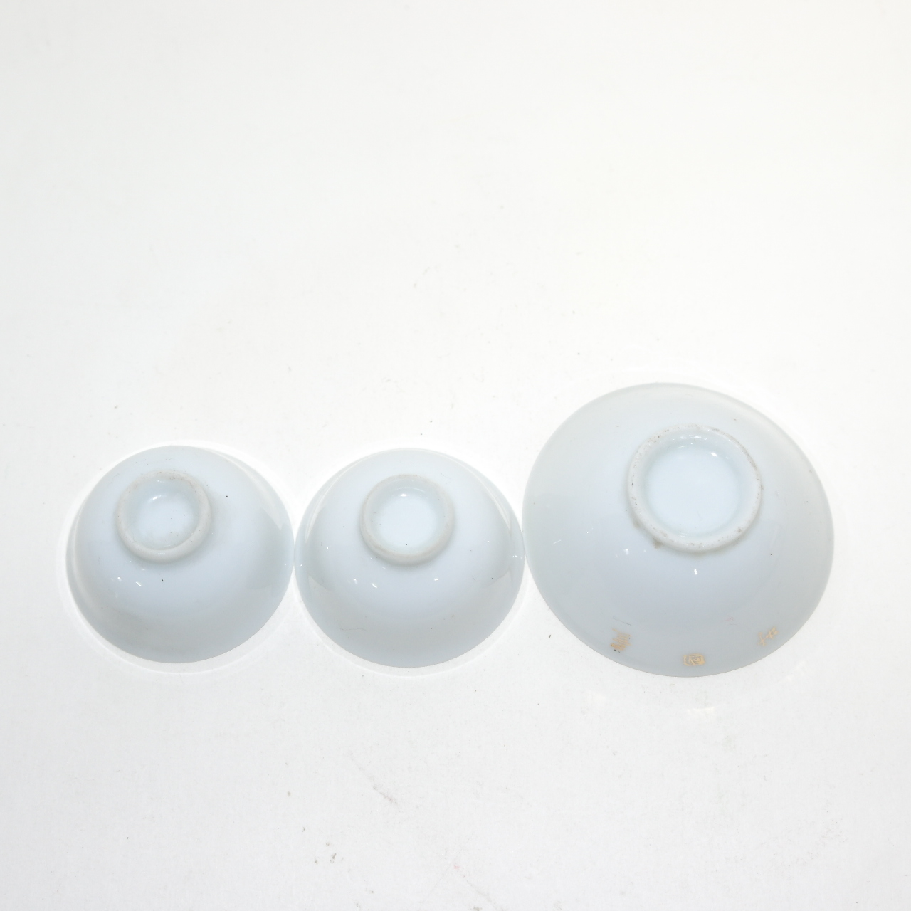 연대가좋은 백자 잔 3점