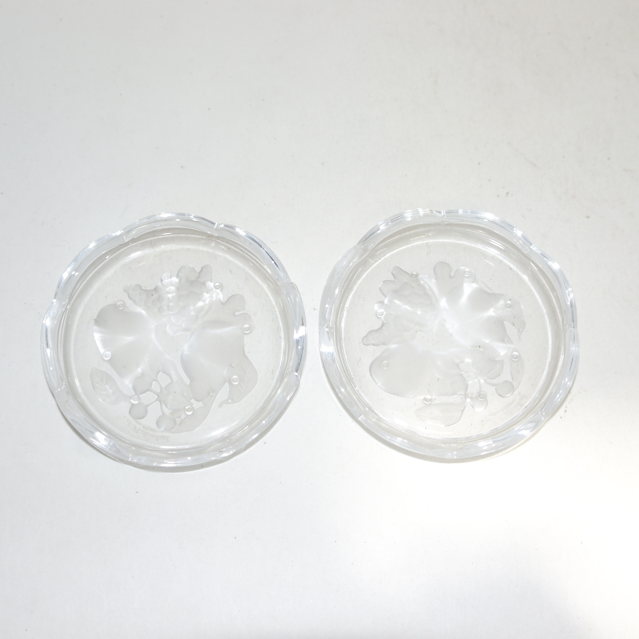 크리스탈 화문완 2점