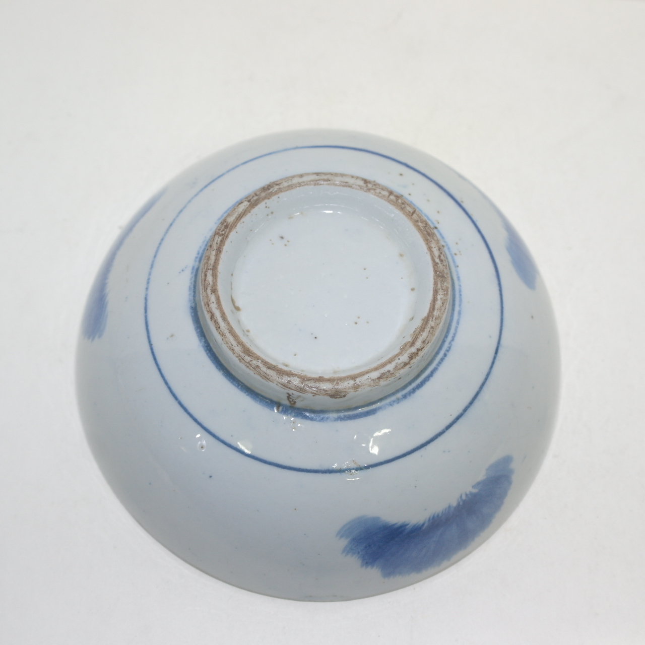 100년이상된 청화백자 노송문 대완