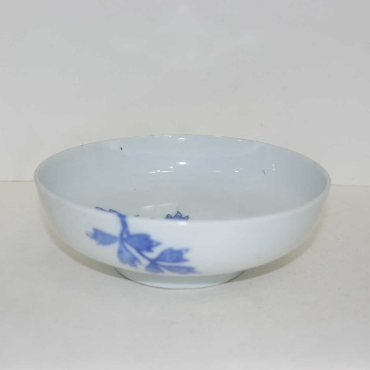 연대가좋은 청화백자 진사화문 대완