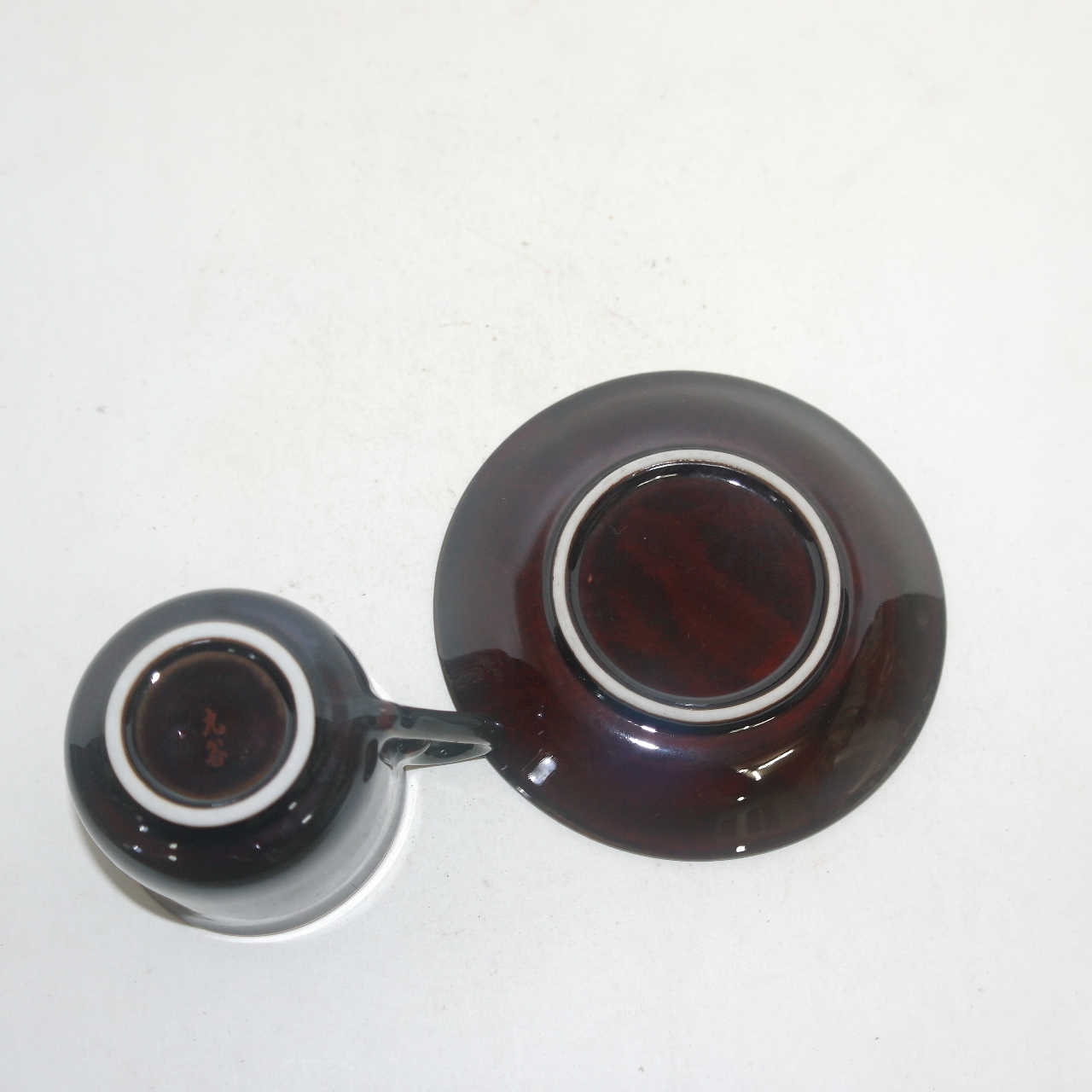 구다니 청자 진사금채화문 커피잔셋트