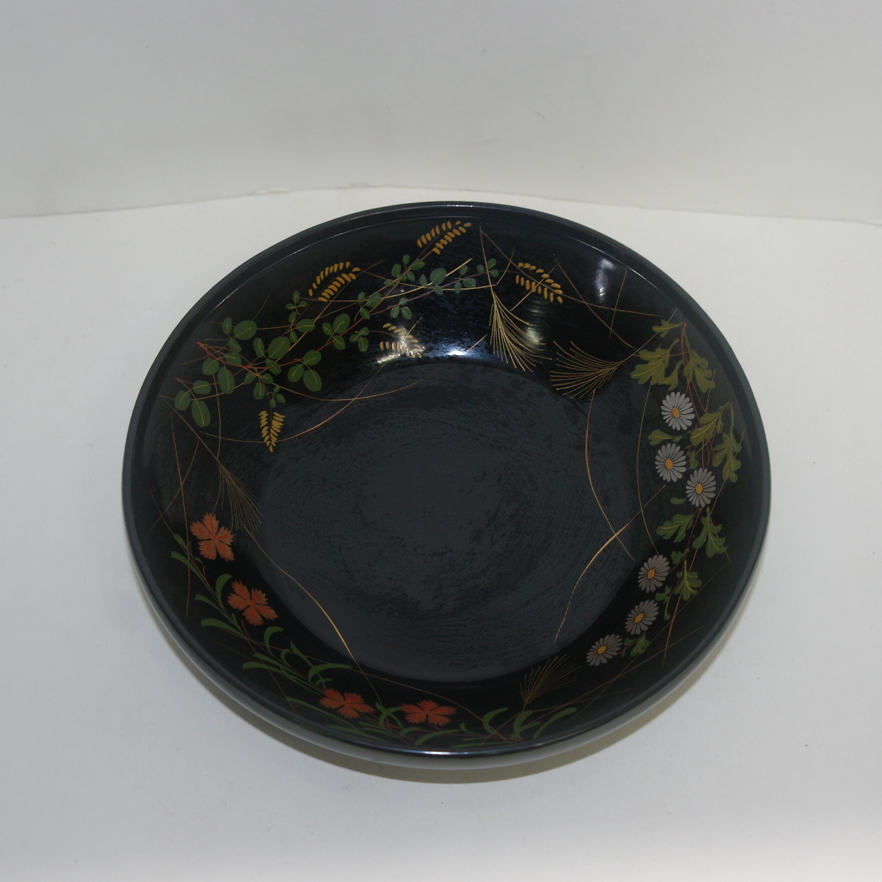 연대가좋은 나무에 금채화문된 대완