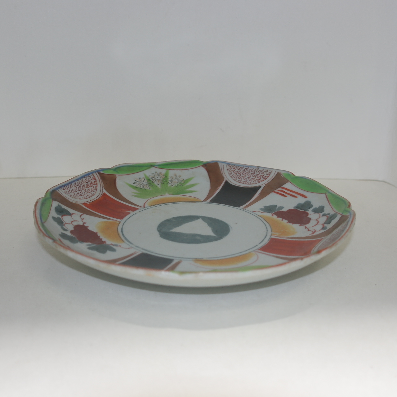 연대가좋은 청화백자진사화문 화형대완