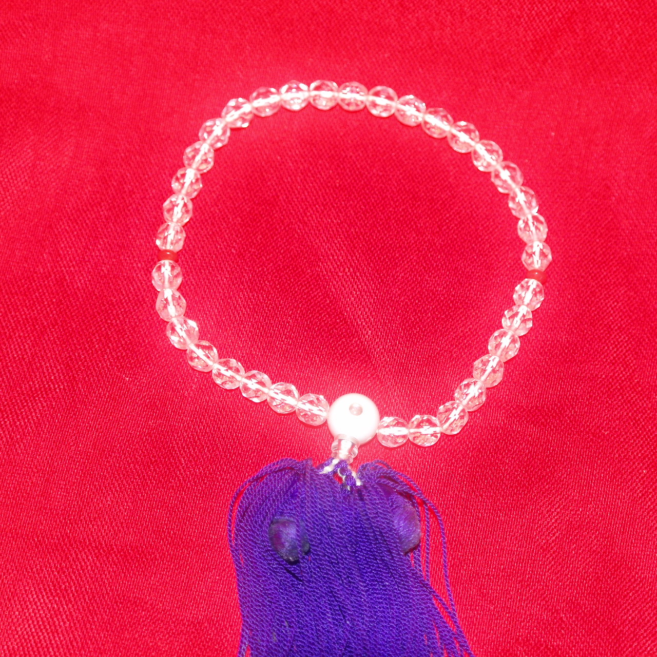 진품 수정으로된 염주