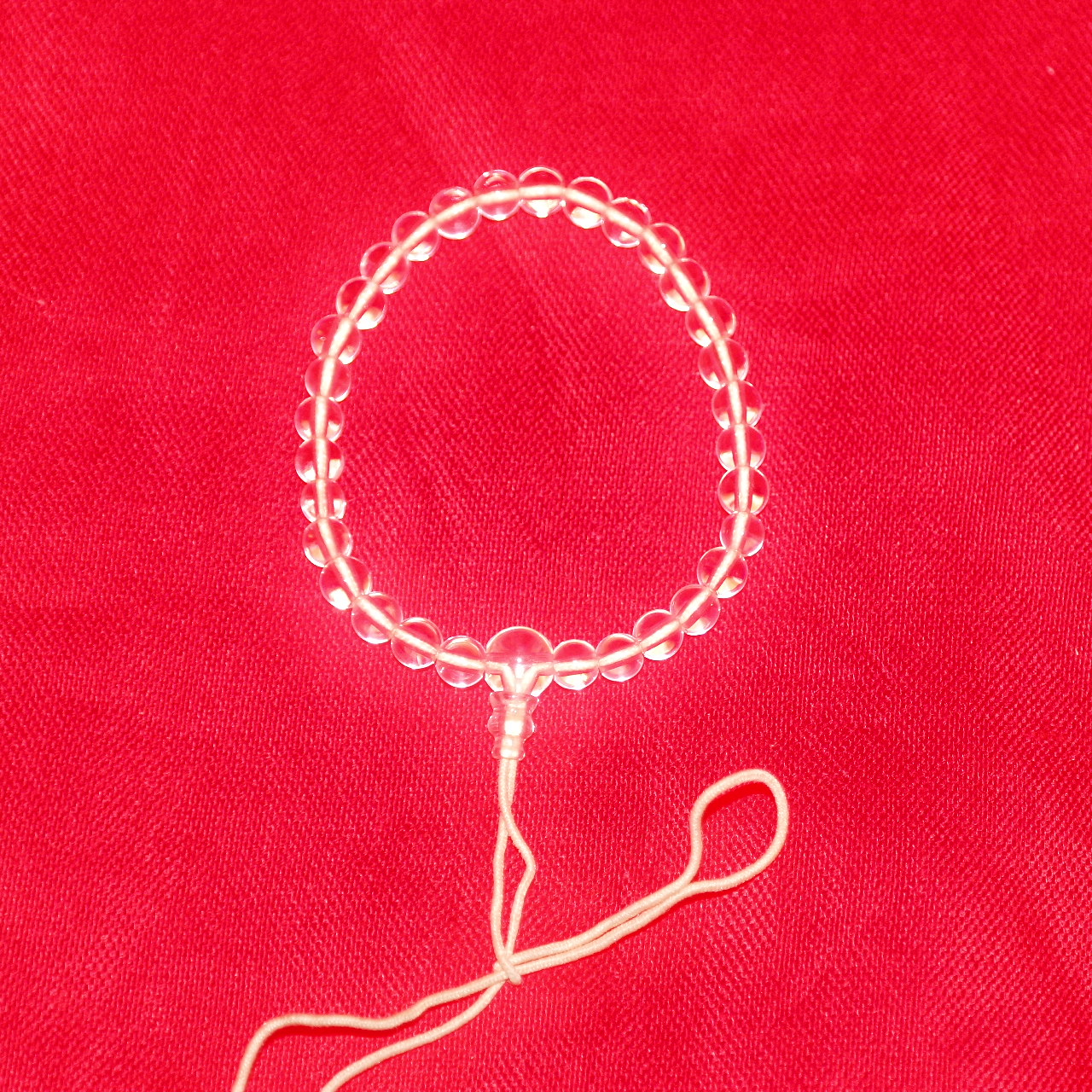 천연 백수정으로된 염주,팔찌