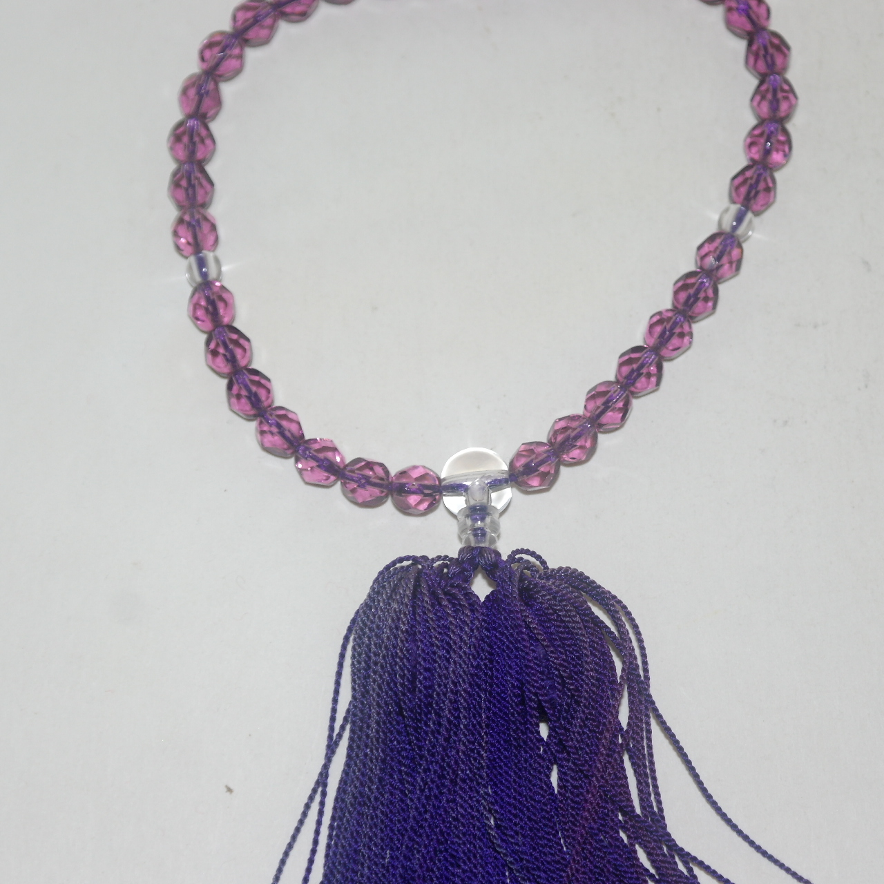 자수정으로된 염주