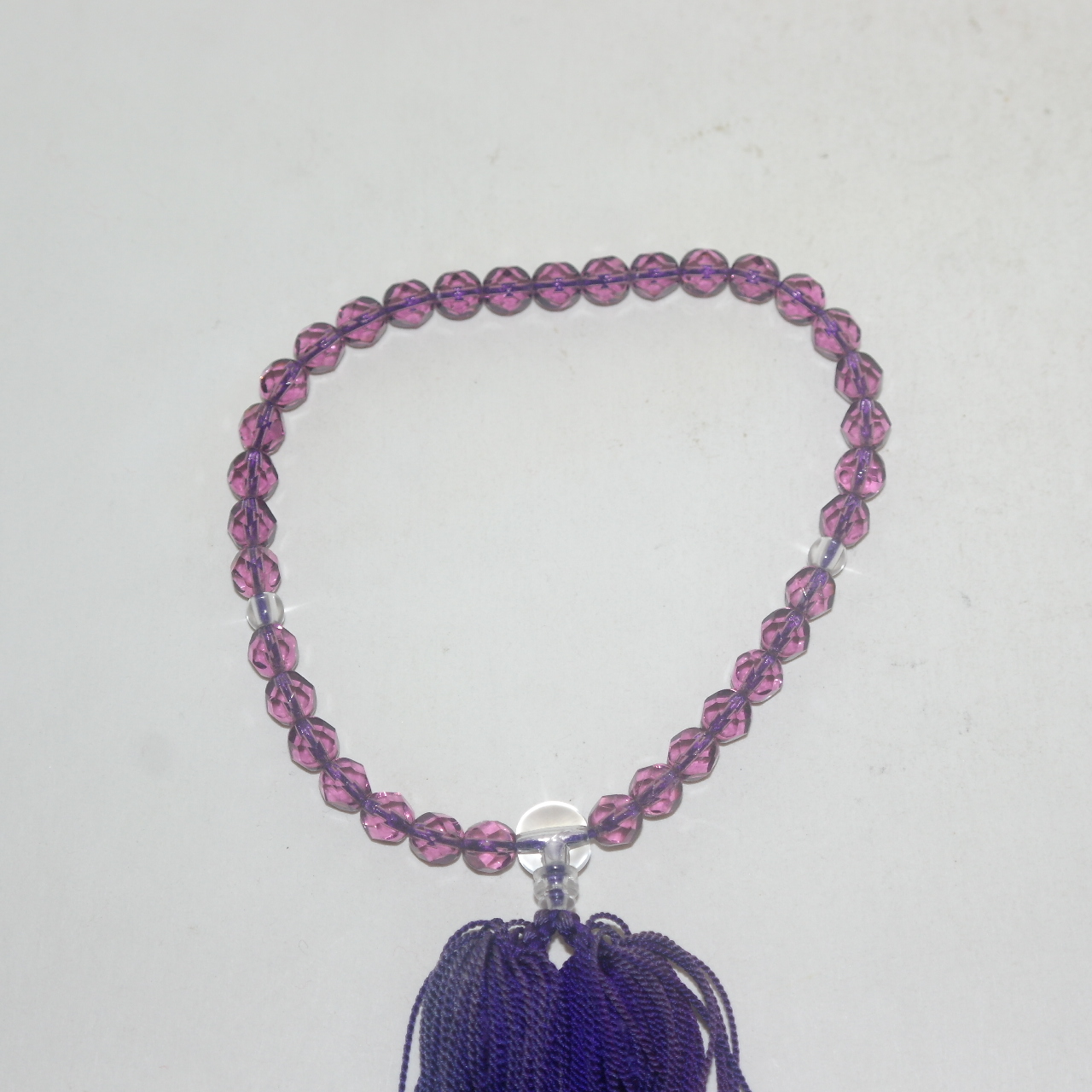 자수정으로된 염주