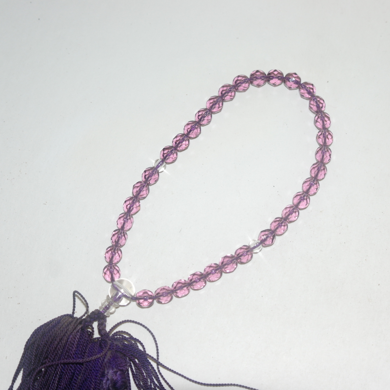 자수정으로된 염주