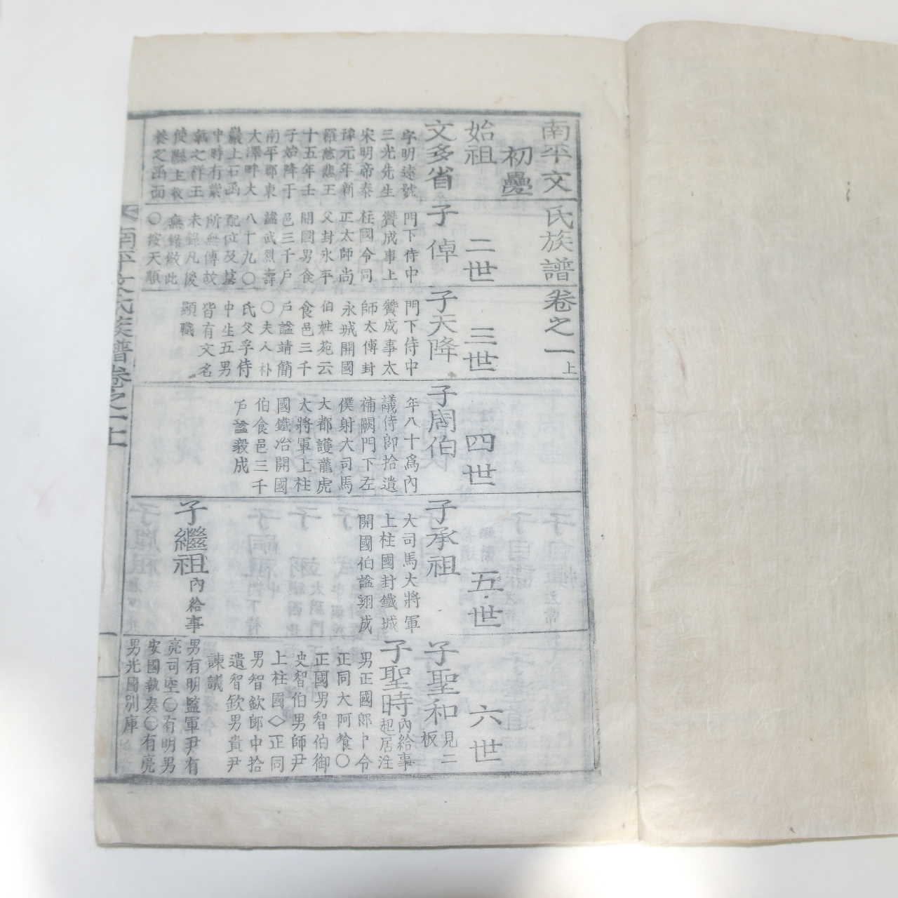 1925년 목활자본 남평문씨족보(南平文氏族譜) 29책완질