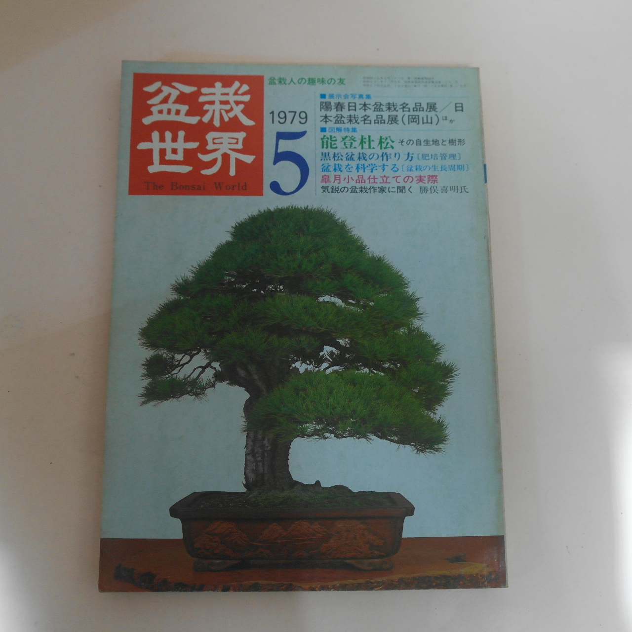 1979년 일본간행 분재세계 5월호
