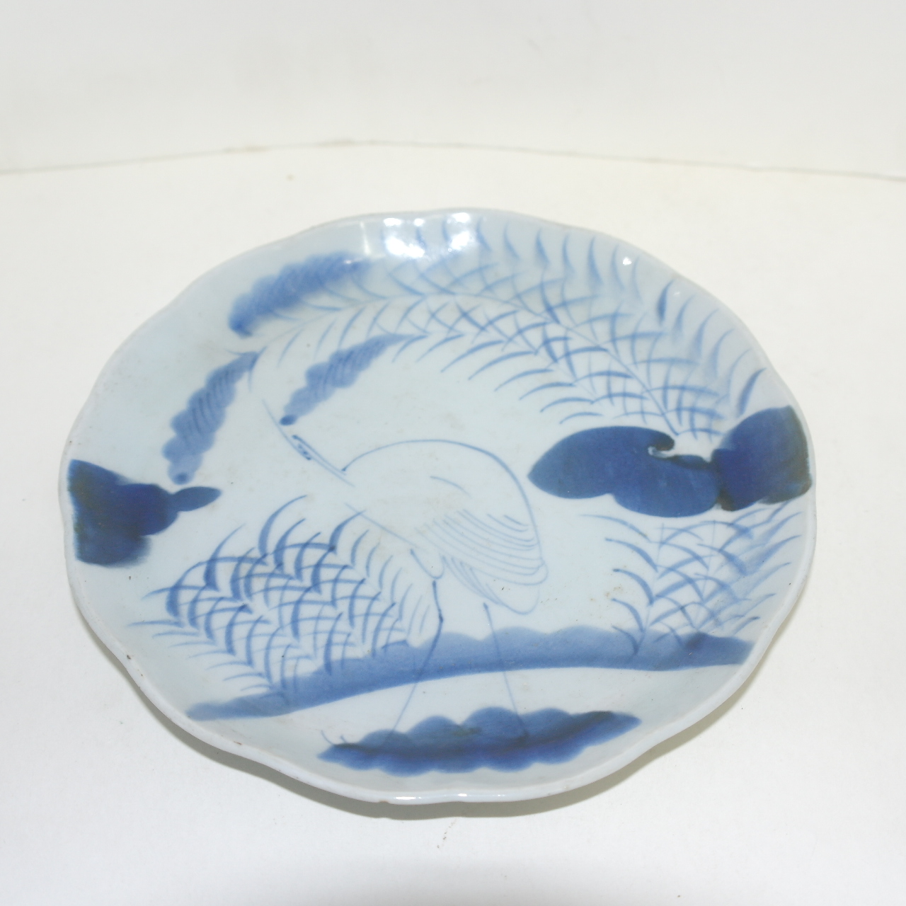 100년이상된 청화백자 학문 화형완