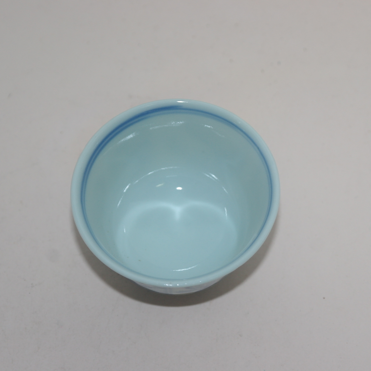 100년이상된 청화백자 사이즈좋은 화문잔 5점셋트