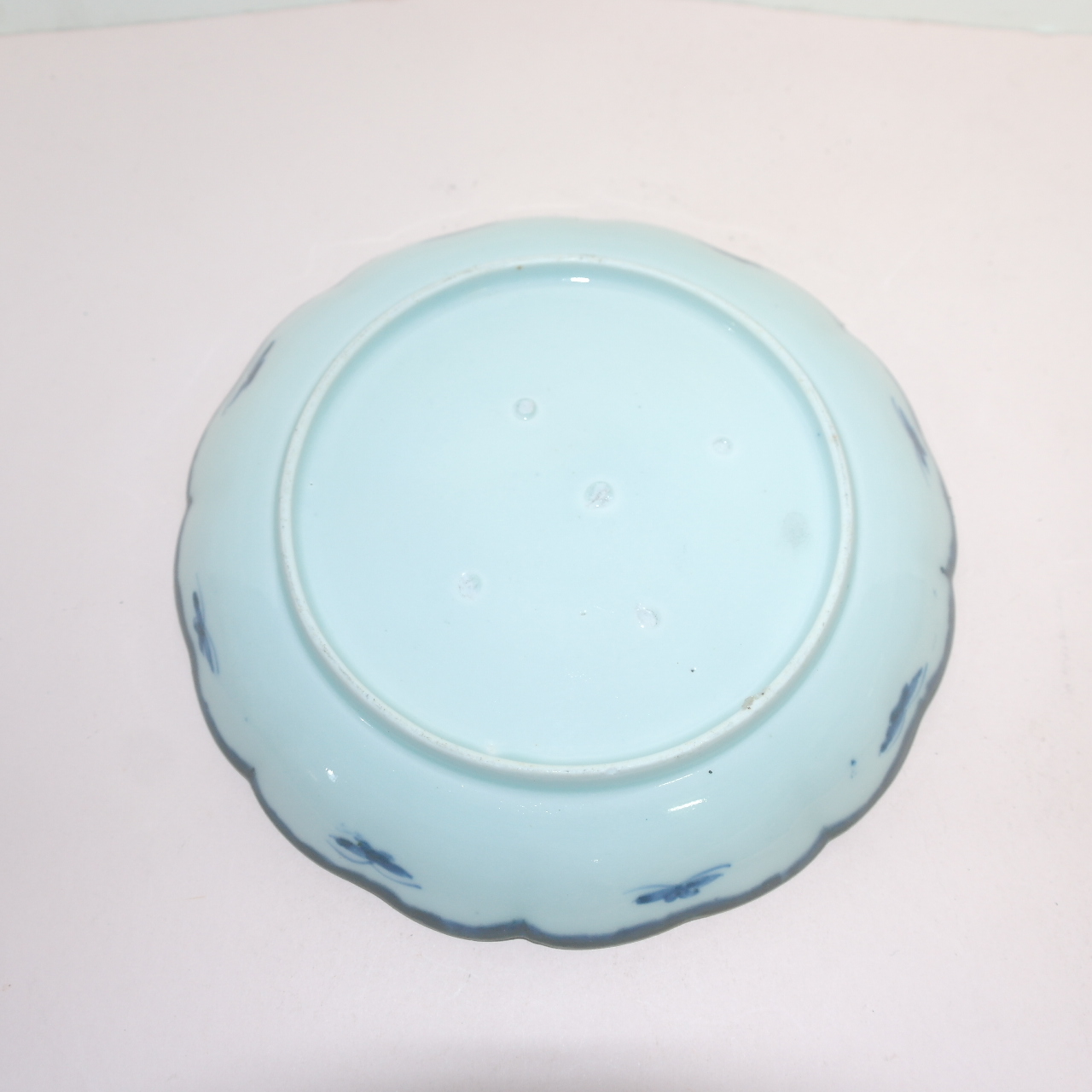 100년이상된 청화백자 수자문 화형대완