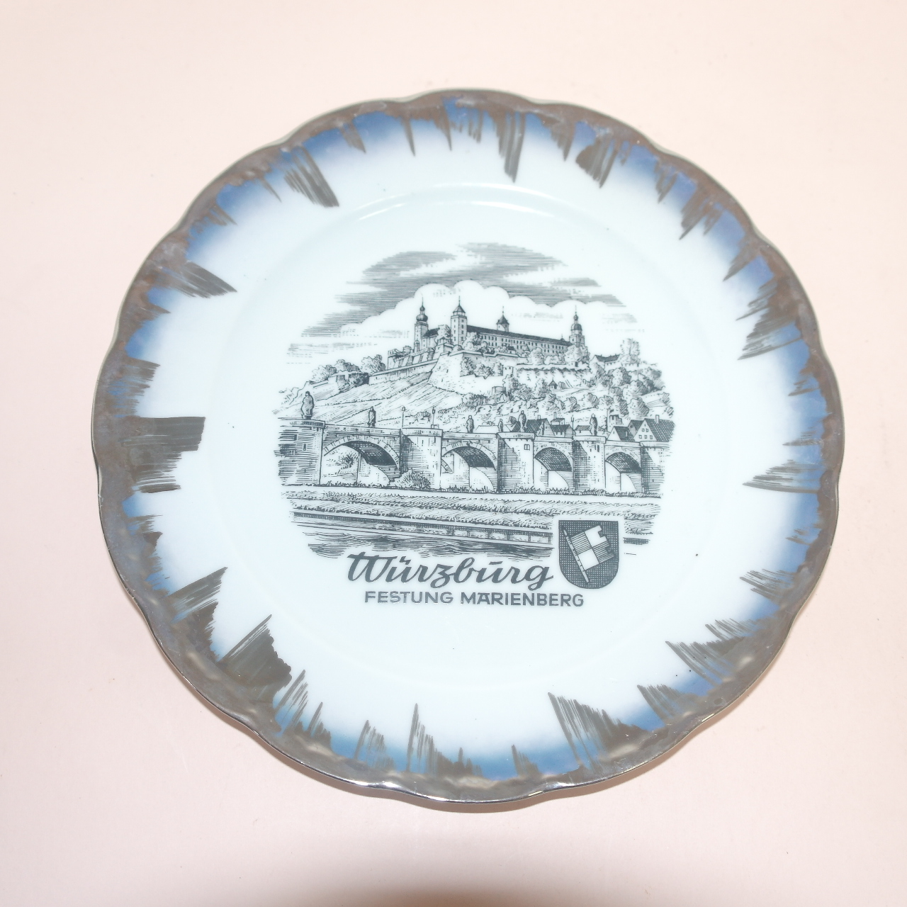 독일산 바바리아 미터타이크 BAVARIA 백자은채 대완