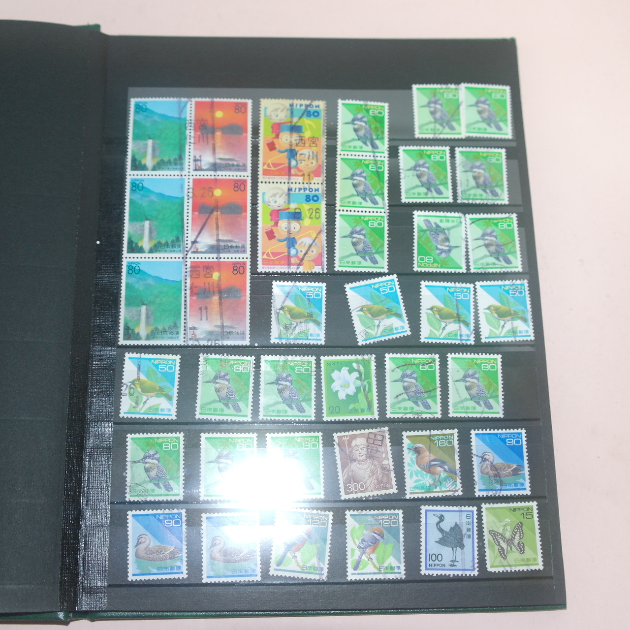 우표 사용실체 우편첩