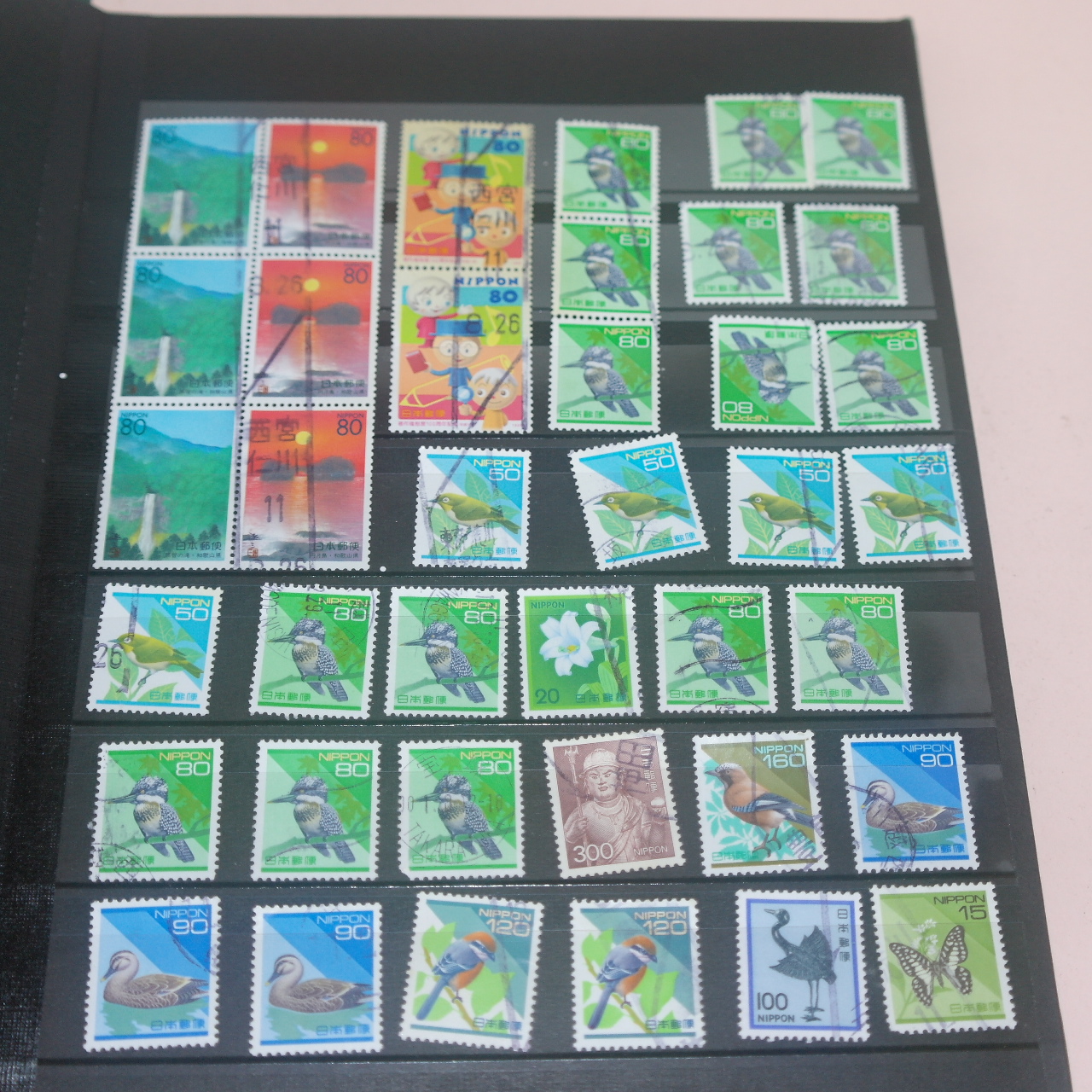 우표 사용실체 우편첩