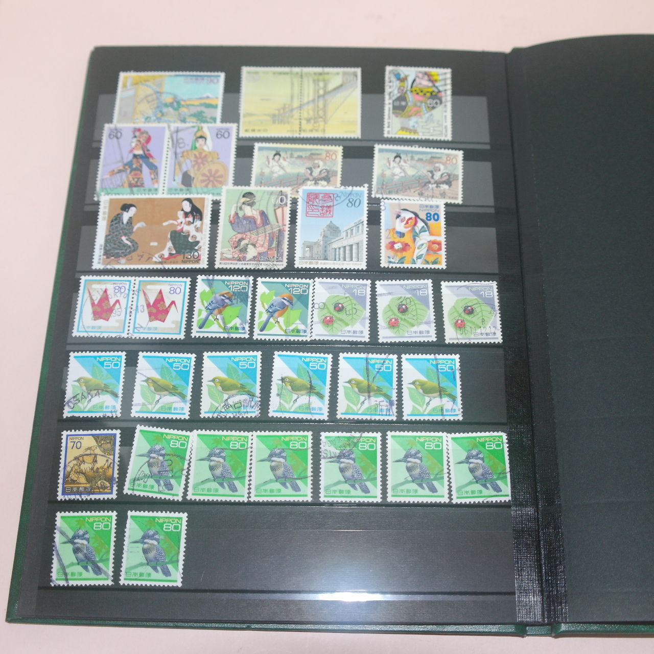 우표 사용실체 우편첩