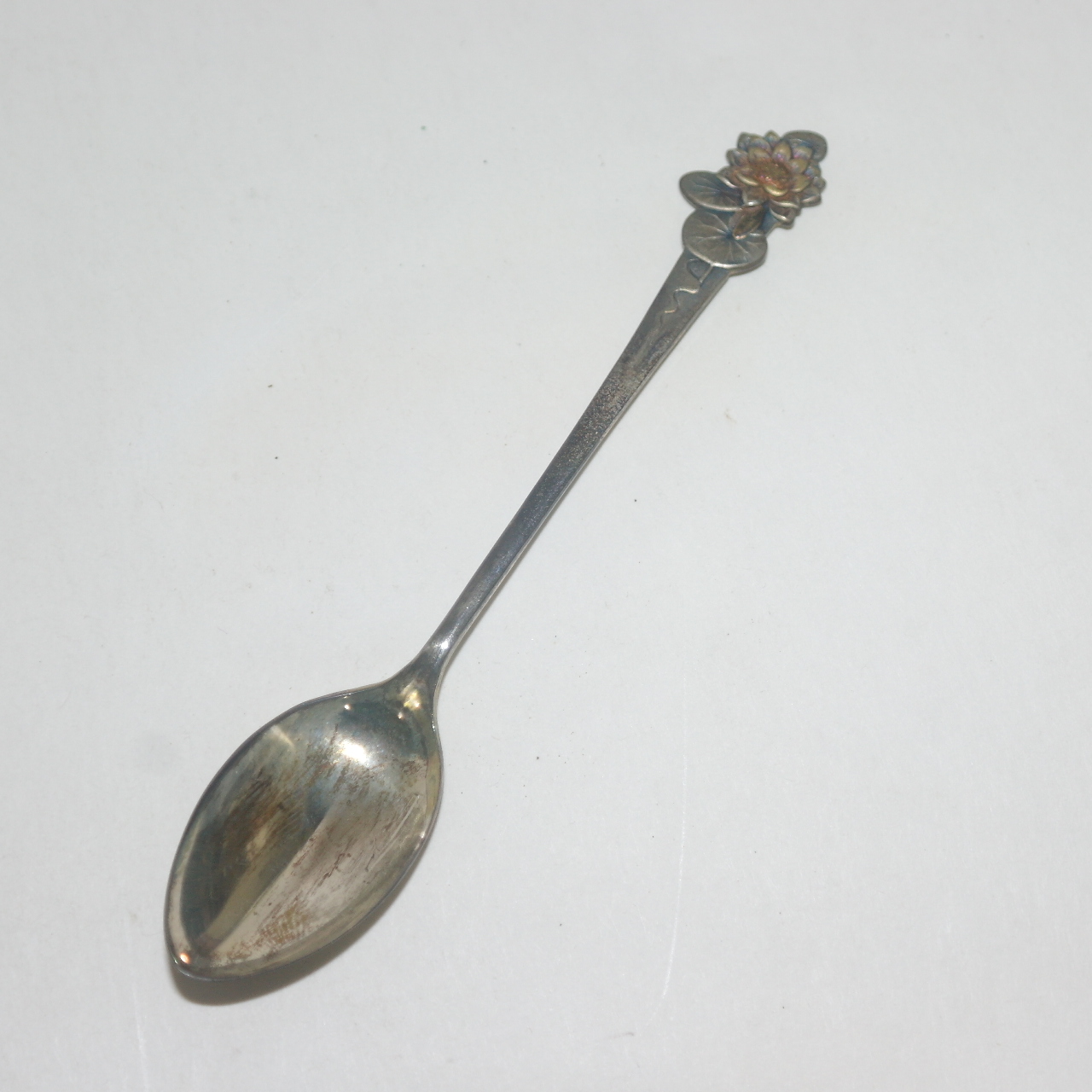 순은 950 화문이 조각된 티스푼