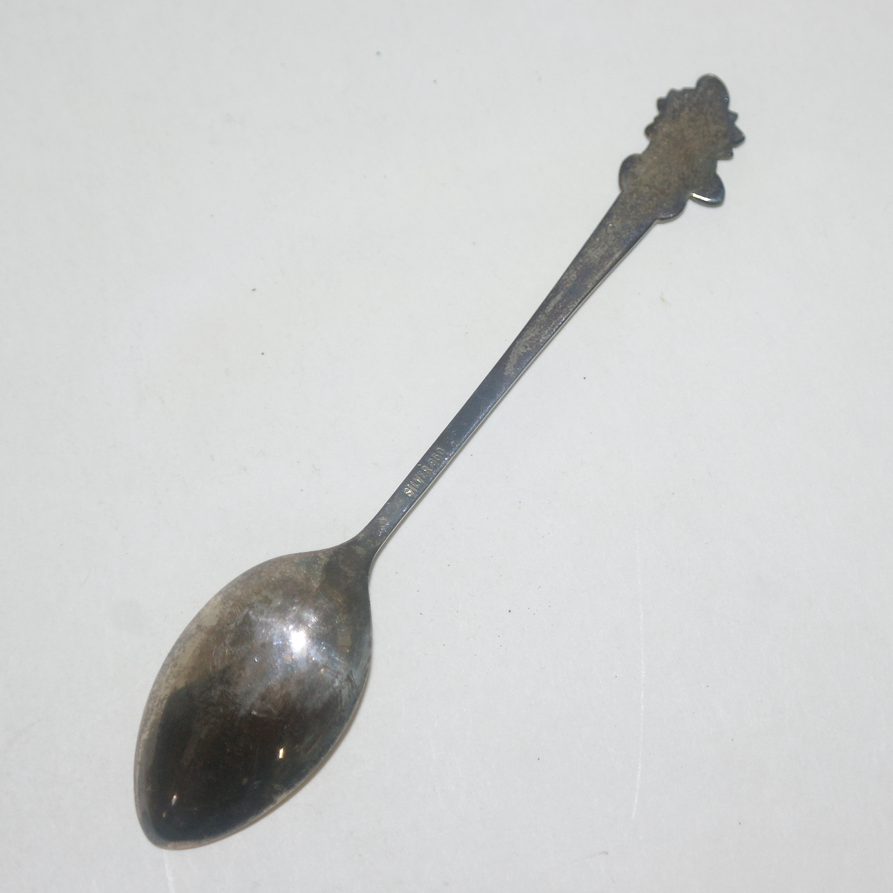 순은 950 화문이 조각된 티스푼