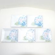 묵직한 금속칠보화문 사각차탁 5점