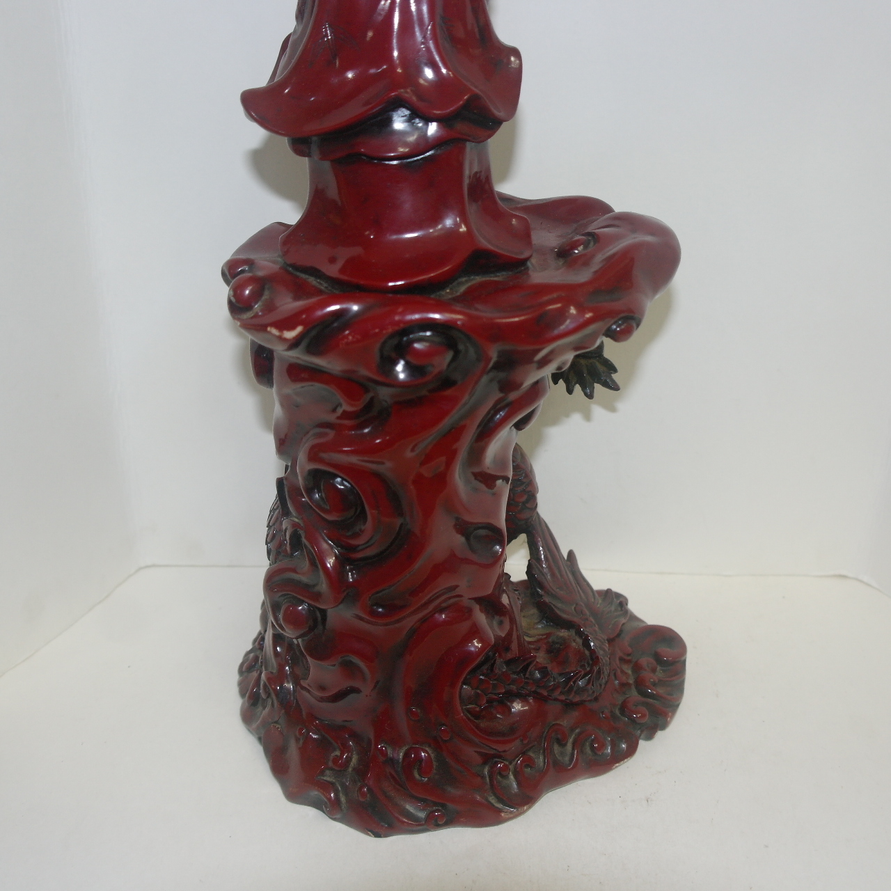 아주묵직한 재질로된 용 관음불입상 조각상