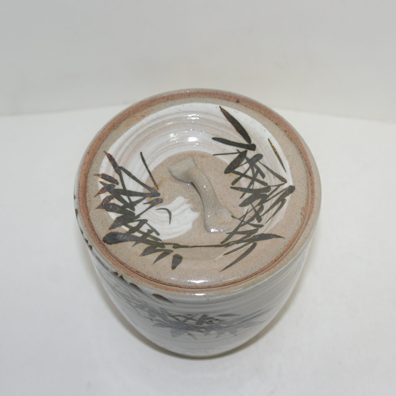 분청자 귀얄철화화문 수통