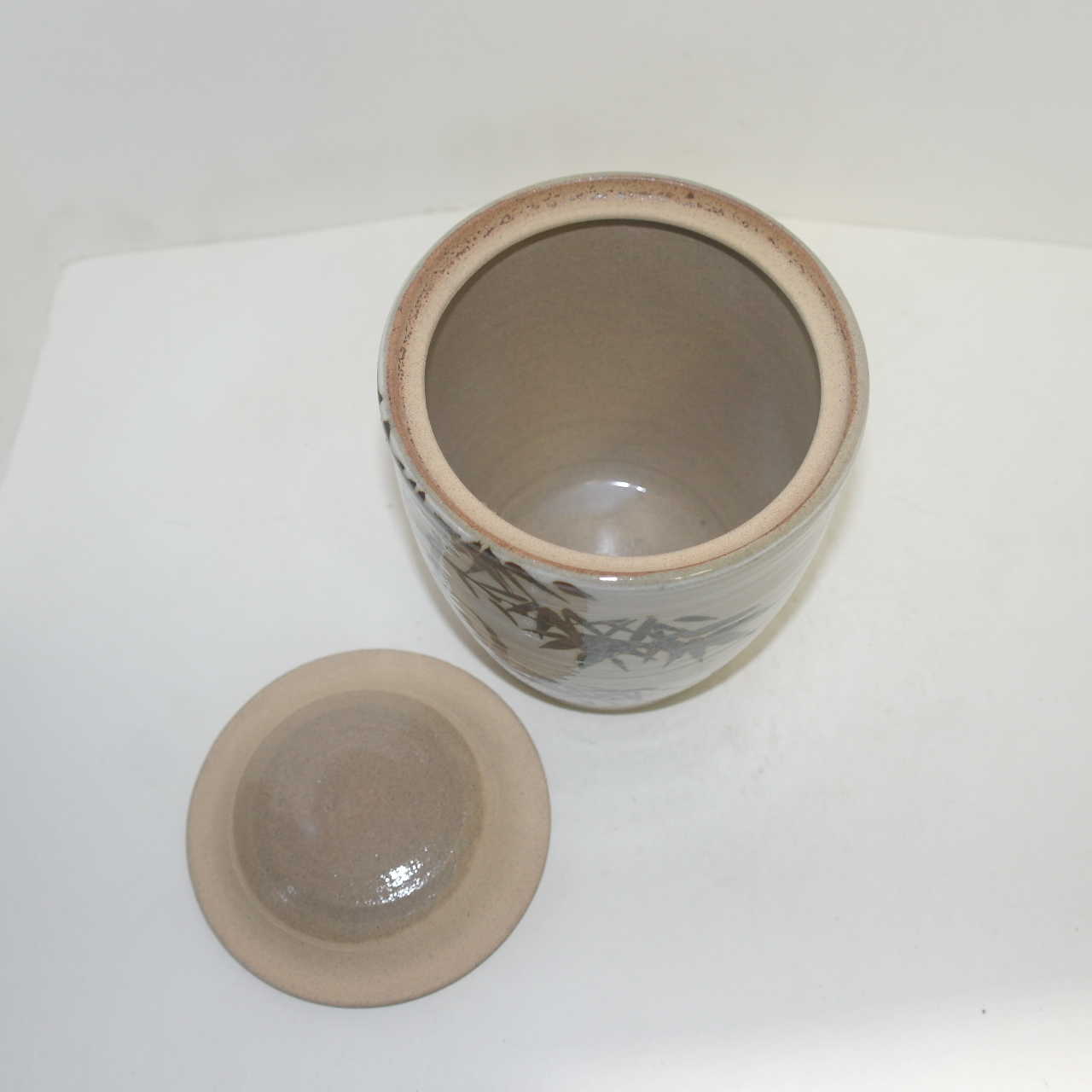 분청자 귀얄철화화문 수통