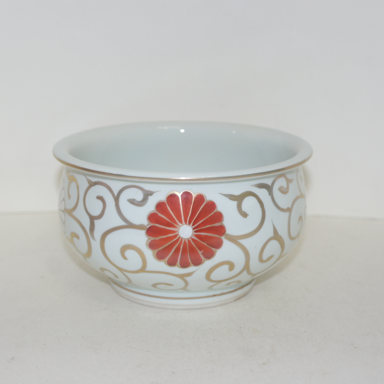 명품-순백자 금채진사화문 퇴수기