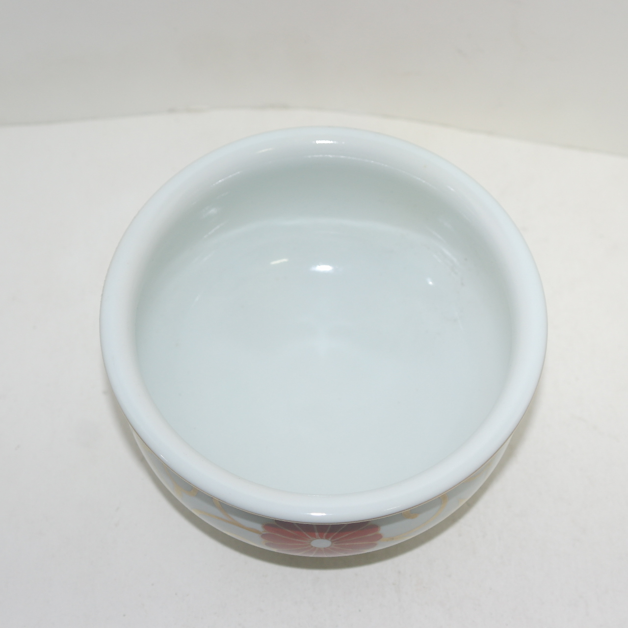 명품-순백자 금채진사화문 퇴수기