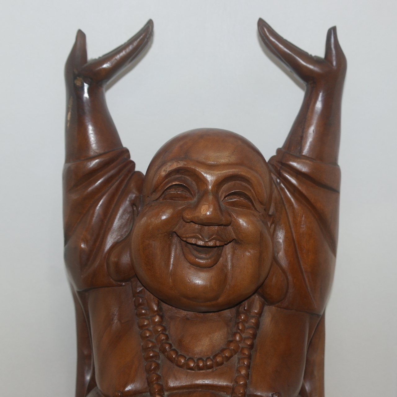 원목나무로된 대형크기의 달마대사 조각상