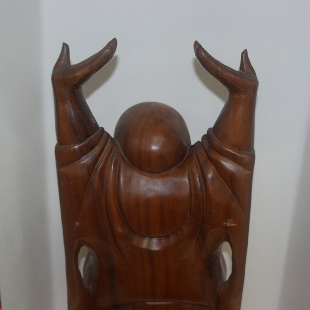 원목나무로된 대형크기의 달마대사 조각상