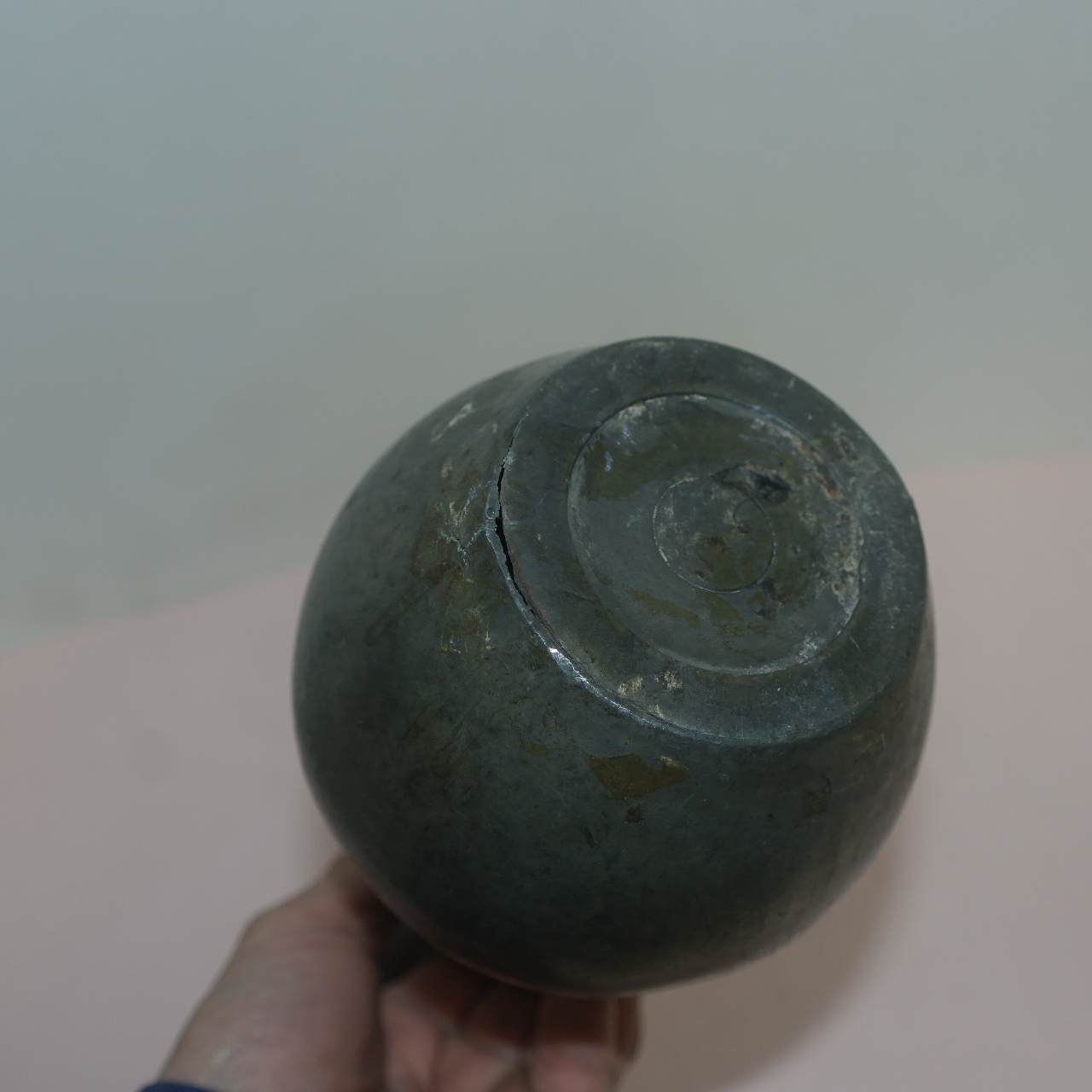 연대가좋은 골동 주석으로된 주병