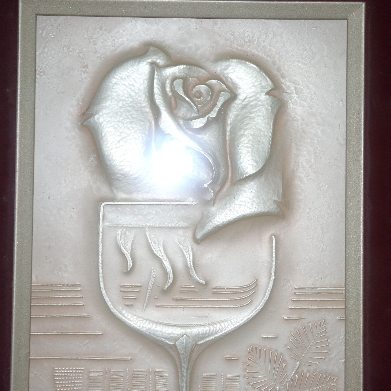 순은으로된 작가의 부조작품 액자