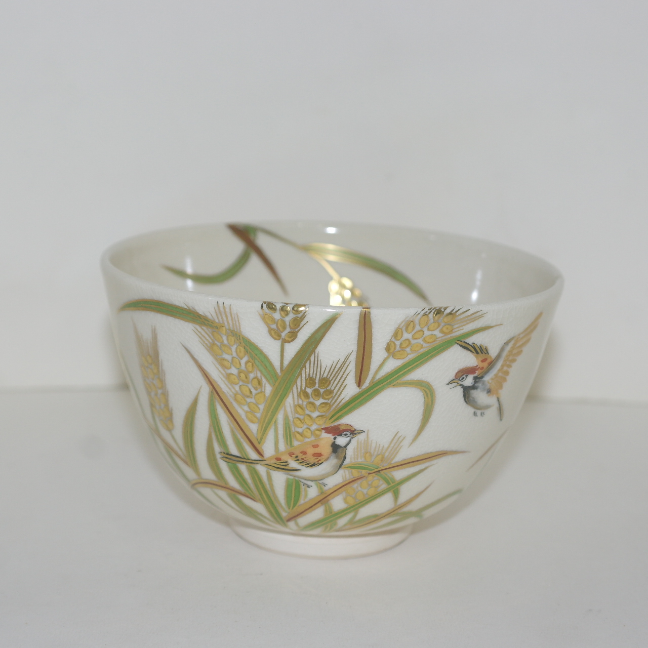 청광(淸光) 사스마분청자 순금채보리문 말찻잔