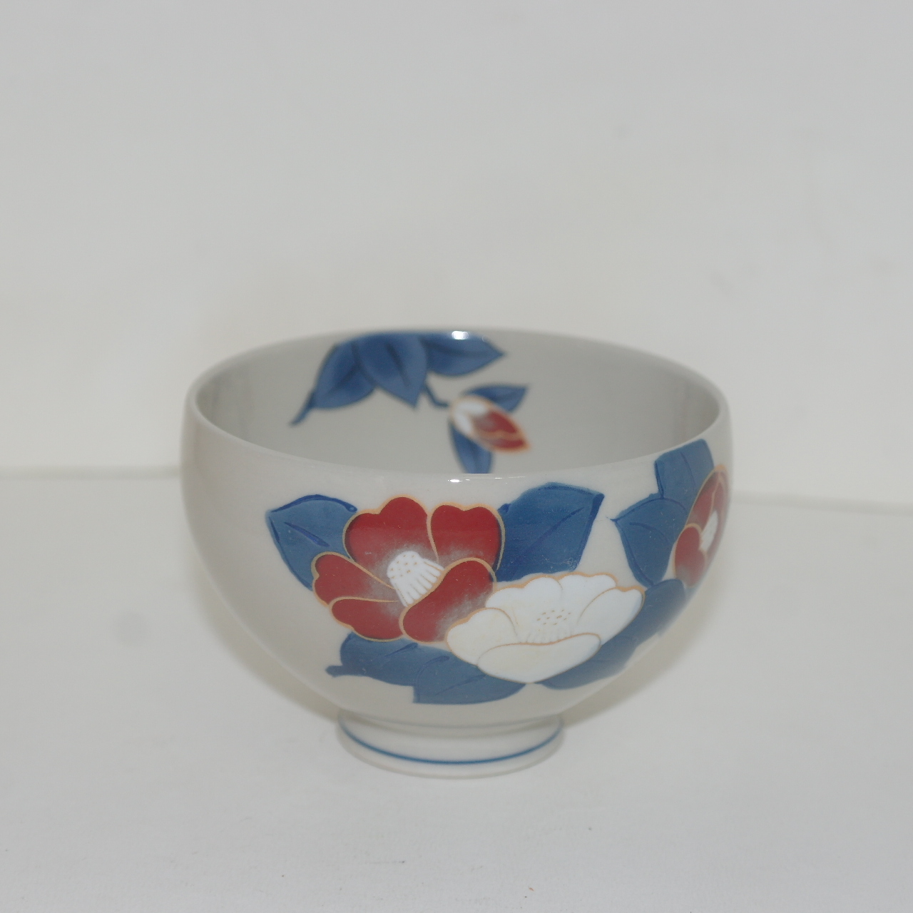 조선도공의 후예 아리따(有田) 청자청화진사화문 오목잔 5점셋트