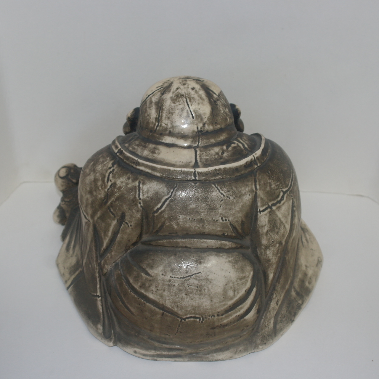 에도시기 골동 청자 포대화상 조각상