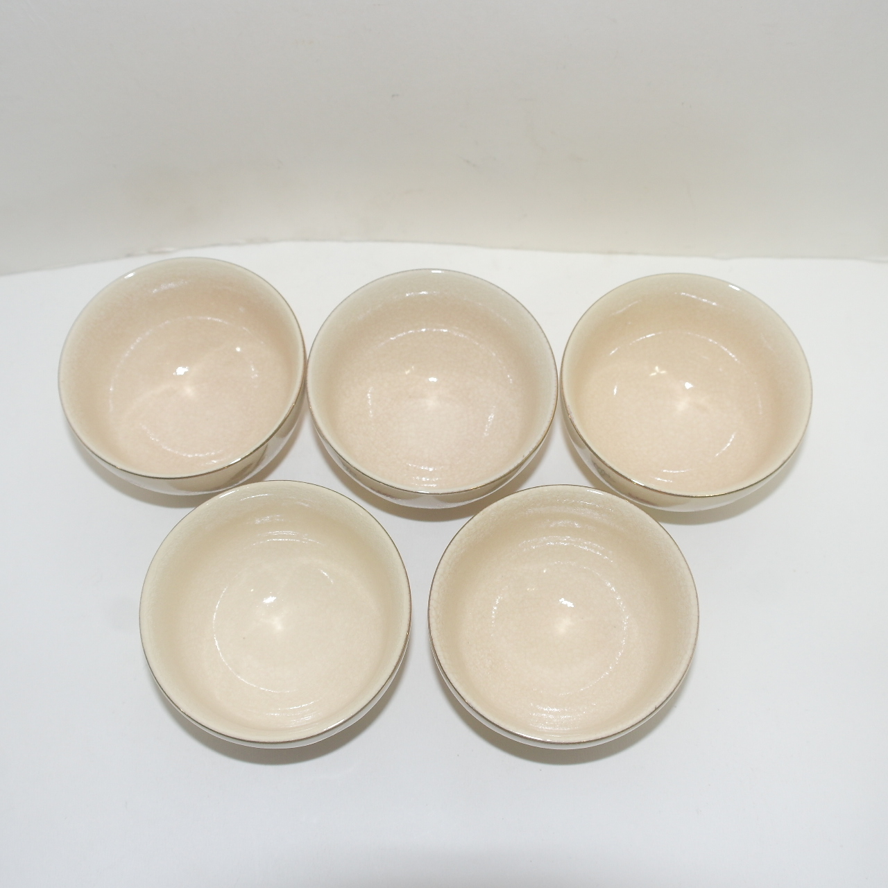 사스마 분청자금채화문 잔 5점셋트