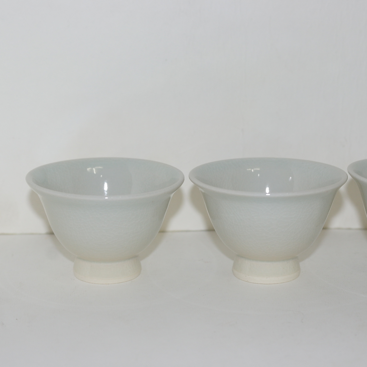 사이즈가좋은 청자 잔 5점셋트