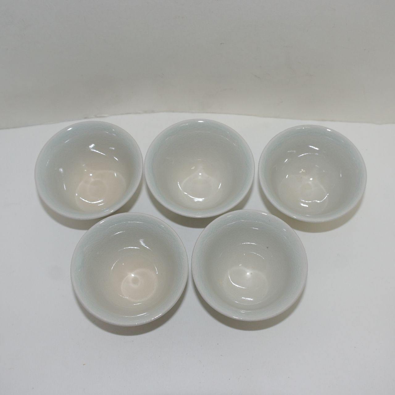 사이즈가좋은 청자 잔 5점셋트