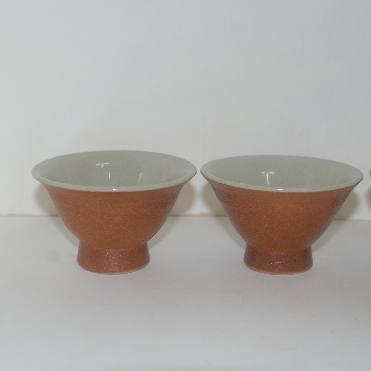 사이즈좋은 청자잔 5점셋트