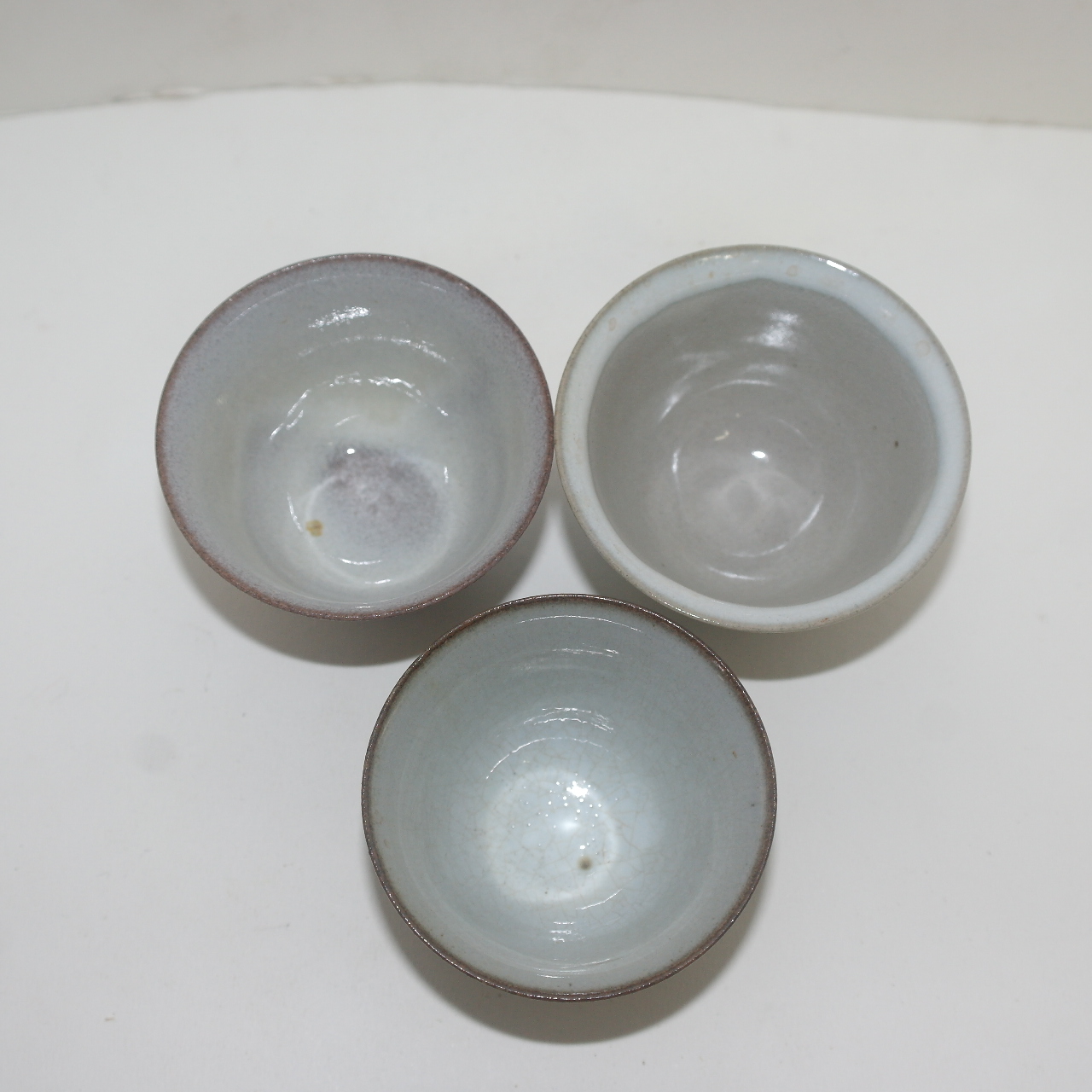 덴모꾸 청자 사이즈좋은잔 3점셋트