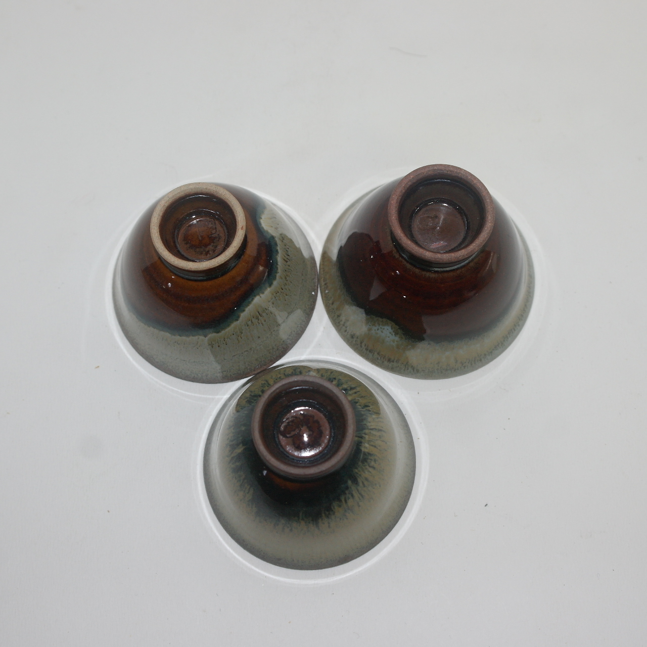 덴모꾸 청자 사이즈좋은잔 3점셋트