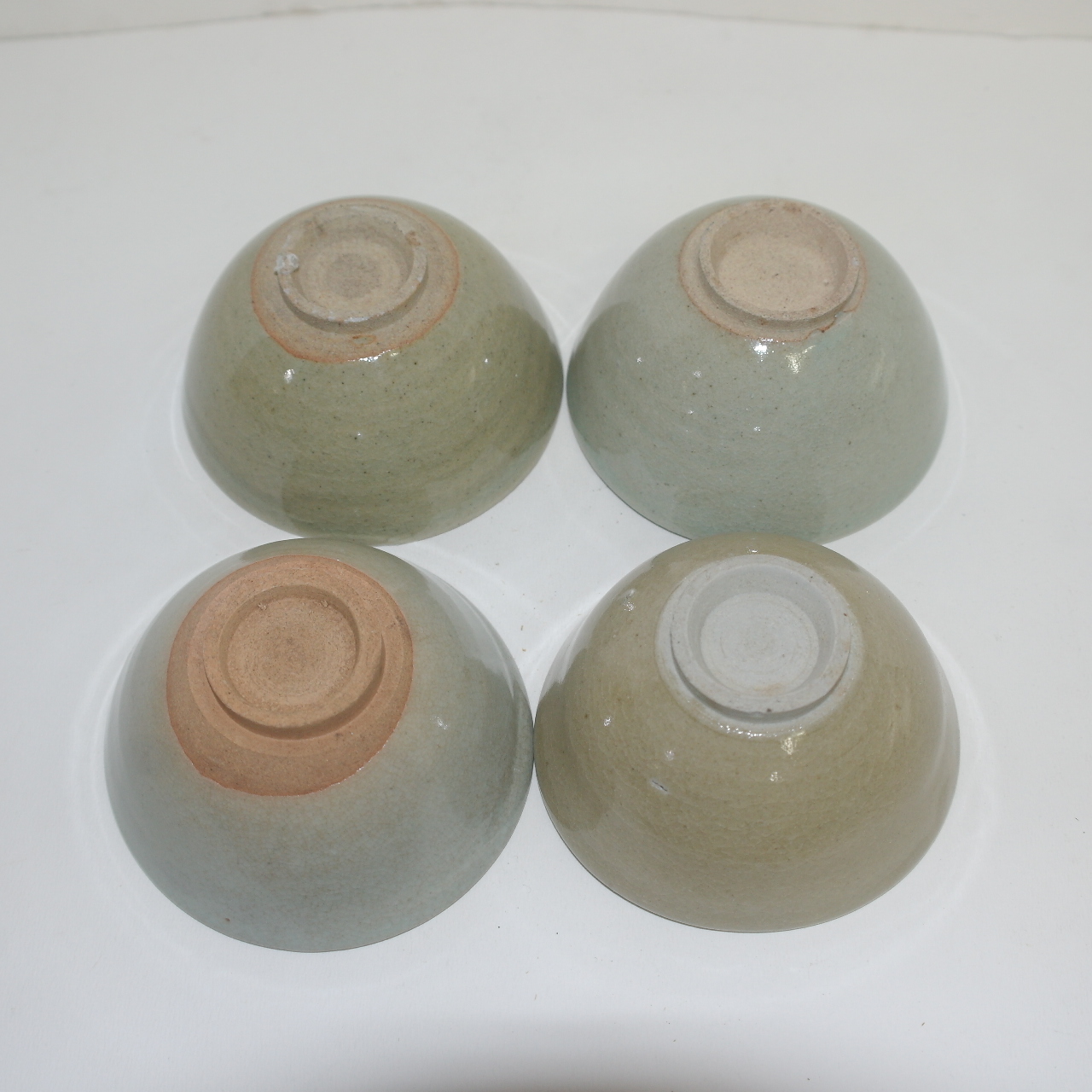 골동 에도시기 양촌이마리 백자잔 4점