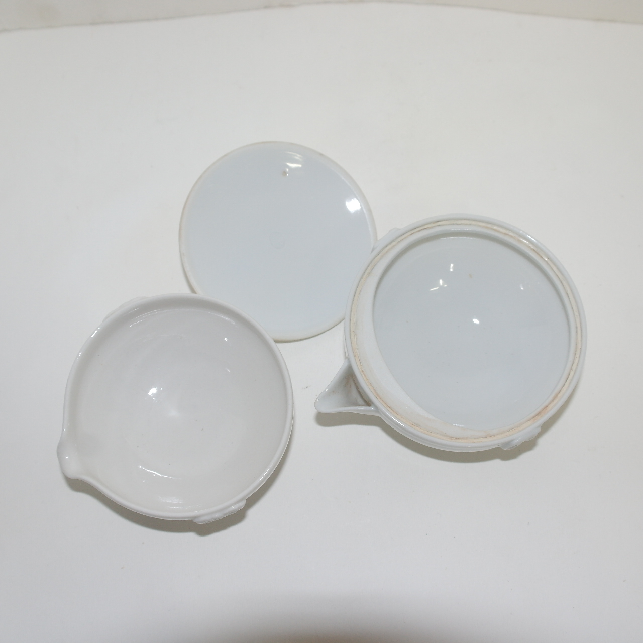 순백자 음각화문 5인다관셋트