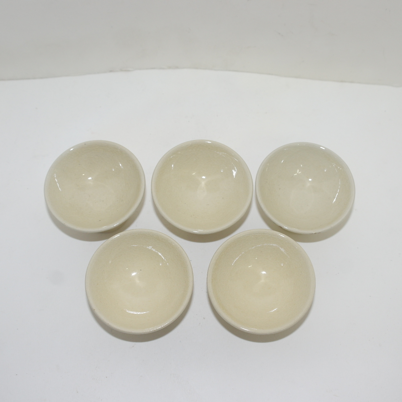 사스마 분청자 진사금채화문 잔 5점셋트