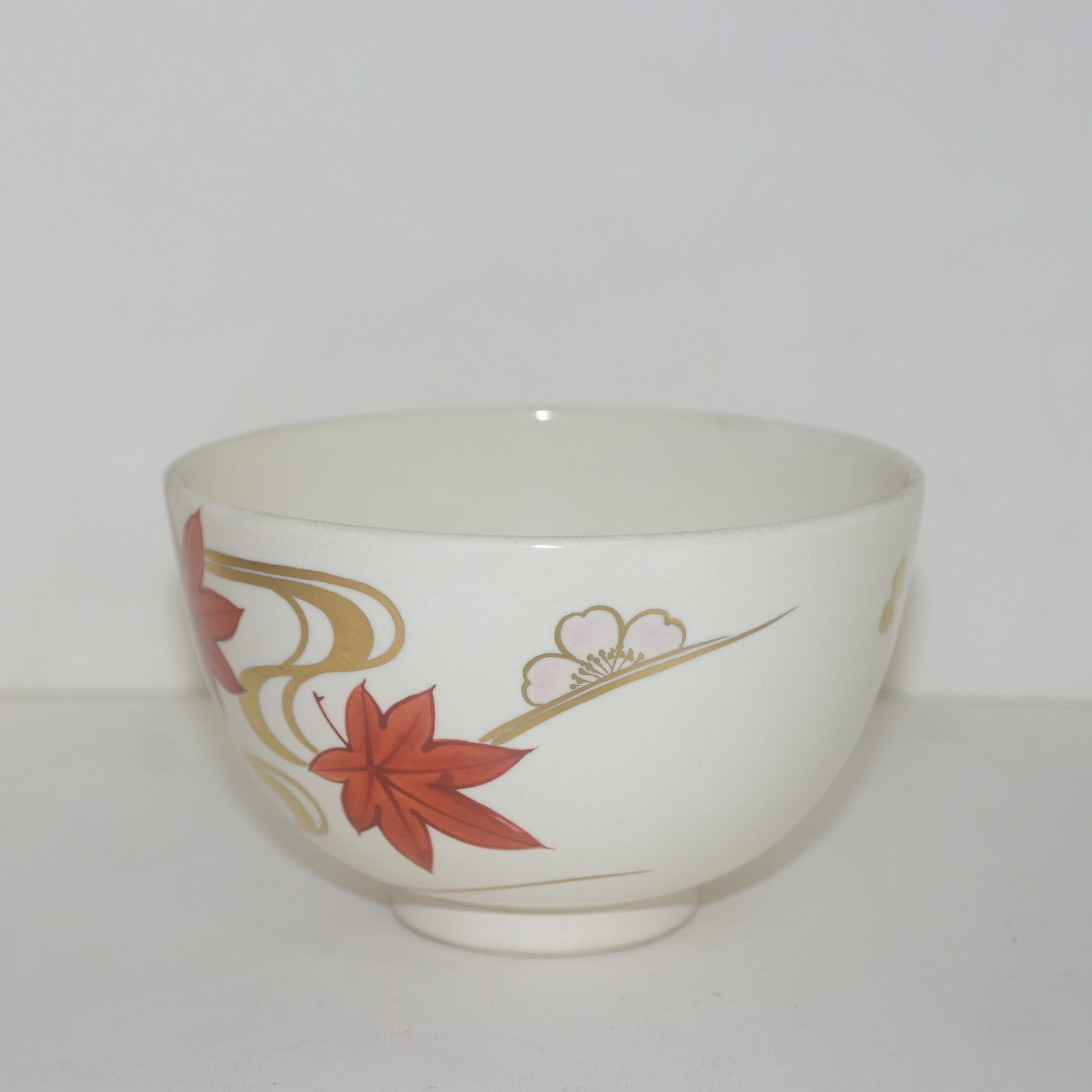 사스마 분청자진사금채단풍문 말찻잔