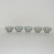 구다니 청자금채국화문 잔 5점셋트