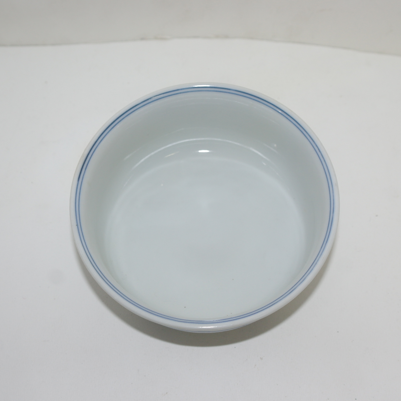 이마리 청화백자 진사추상화문 완