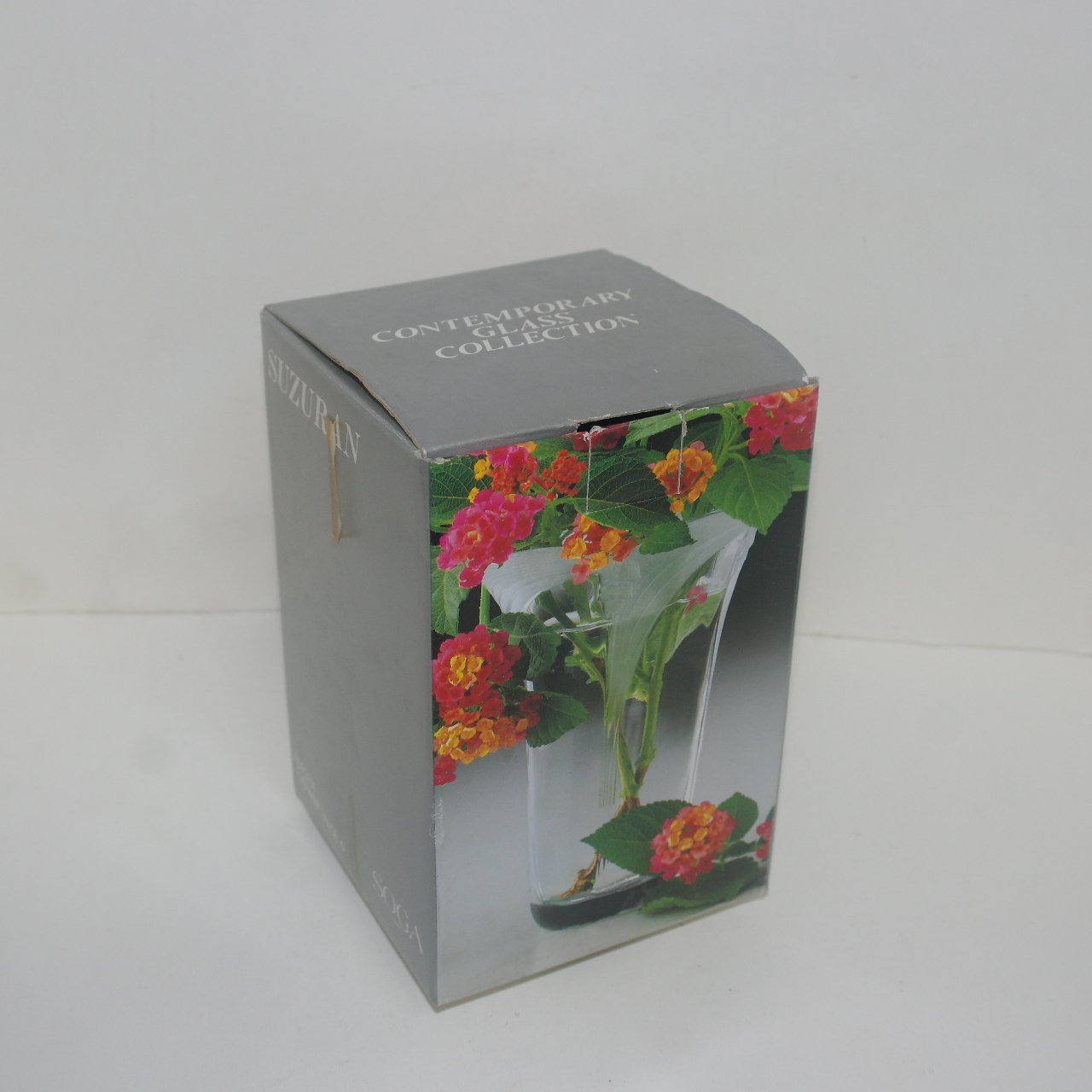 소가 글래스 유리화문 화병