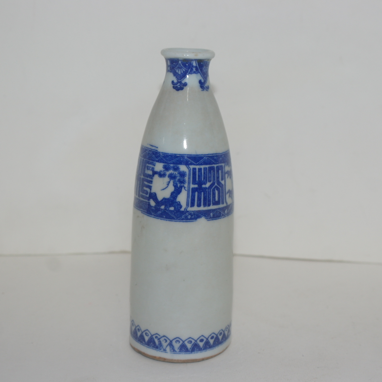 연대가좋은 외사기 청화백자화문 주병